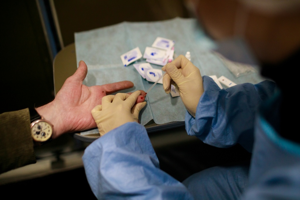 Patient testing in the Mobile Clinic